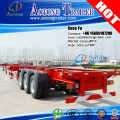 Made in China trailer factory gooseneck straight beam container truck trailer chassis 40ft skeleton trailer
